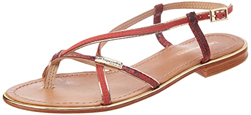 Les Tropéziennes par M. Belarbi MONAGOLD, Sandale Plate Femme, 38 EU
