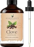 Handcraft Blends Clove Essential Oil - Huge 118 ml - 100% Pure and Natural - Premium Grade with Glass Dropper
