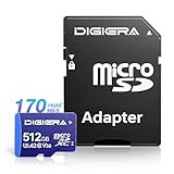  Carte mémoire microSDXC UHS-I LT100 512 Go avec Adaptateur – Jusqu’à 170 Mo/s, C10, U3, V30, 4K, A2, pour Smartphones, tablettes, appareils Photo, Consoles de Jeu et Drones (1 Carte)