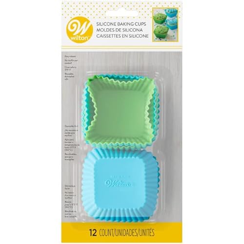 Wilton Square Silicone Baking Cups, 12 Count #TOP3