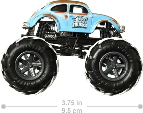 Hot Wheels Monster Trucks, 1 Toy Truck in 1:64 Scale & 1 Crushable Car, Vehicle Play for Kids & Collectors (Styles May Vary) - Image 5
