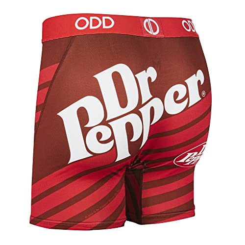 Odd Sox, Fun Boxer Briefs for Men, Crush, Dr. Pepper, 7 Up Soda Bold Logo Prints4