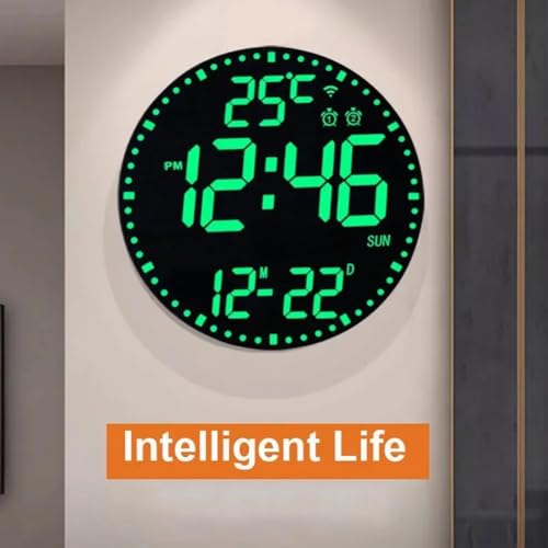 Horloge électronique numérique Colorverie contre les reflets de lumière
