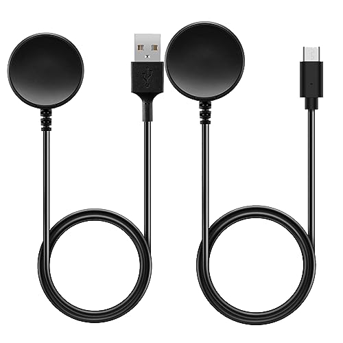 FitTurn USB Charger & Type C Charger for Samsung Galaxy Watch 6, 6 classic,watch5,5 pro,watch 4 smartwatch, Replacement 3.3ft/100cm Charger Charging Clip Cable Base Data Sync