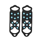 1 Pair 11 Studs Anti-Skid Ice Gripper Spike Winter...