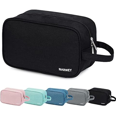 Narwey Toiletry Bag for Men Travel Toiletry Organizer Traveling Dopp Kit Shaving Bag for Toiletries Accessories (Black) Cover