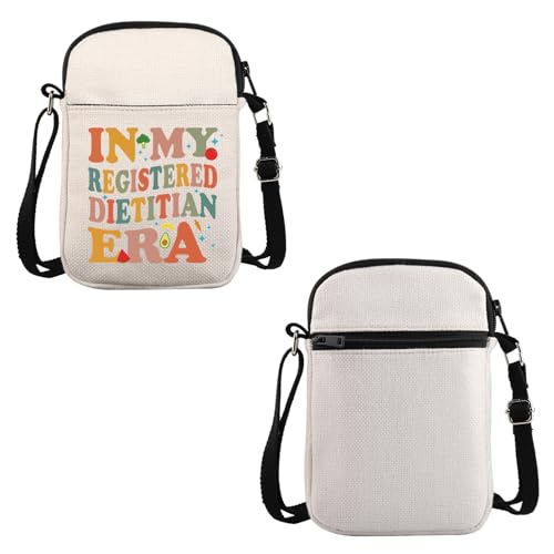 VAMSII RD Registered Dietitian Gift My Registered Dietitian Crossbody Bag Nutritionist Travel Bag Dietitian Graduation Gift