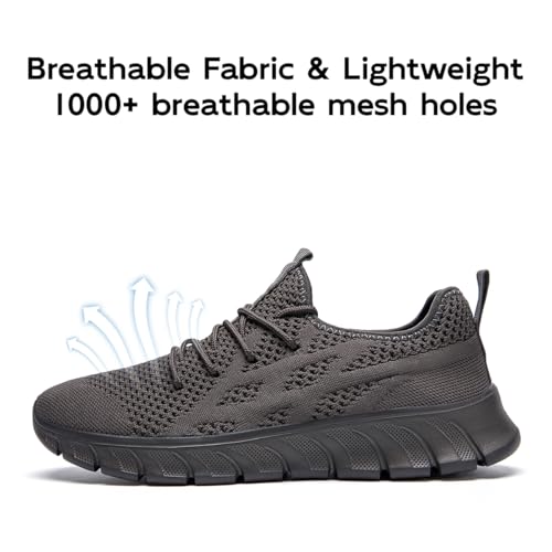 Running Shoes for Men Slip On Tennis Walking Hiking Snekaers Non Slip Casual Comfortable Lightweight Breathable Gym Trainers2