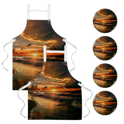 Tablier de serveuse lot de 2 idéal pour le service en bistrot et bar