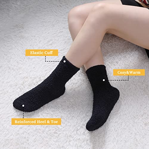 Image of FNOVCO Womens Fuzzy Socks Super Soft Fluffy Winter Warm Cozy Home Sleeping Socks