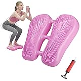 LukLeo Mini Inflatable Wobble Cushion, Indoor Multi-Function Balance Board, Aerobic Step Platform...