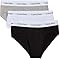 Calvin Klein Slip Hipster Confezione da 3 Uomo Cotone Elasticizzato, Multicolore (Black/White/Grey Heather), M