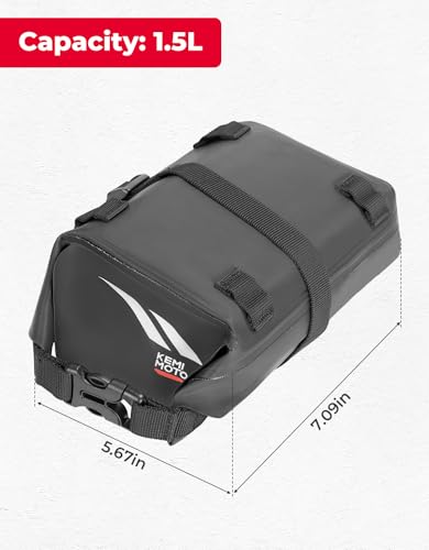Image of KEMIMOTO Motorcycle Rack Bag Waterproof Luggage Bag Compatible with Surron Talaria Electric Dirt Bike 1.5L
