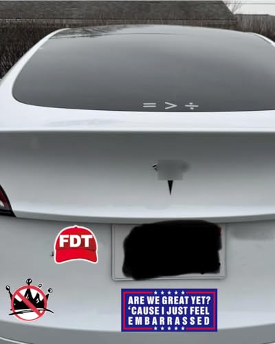 Image of Anti Trump Bumper Sticker No Kings Stickers Fuck Trump Sticker Anti MAGA Stickers, Anti MAGA Merchandise are We Great Yet Resist Decal, UWHENBO No Residue Leaves, Funny FDT Decal