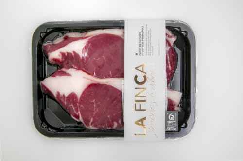 LA FINCA - Entrecot de Ternera Joven Dos Primaveras 450 g | Carne de Vacuno de | Para Una Experiencia Gastronómica Única | Sabor y Terneza Garantizados