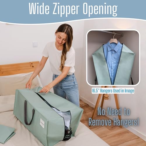 Image of VENO 10 Pack Heavy Duty Moving Bags with Backpack Straps, Zippers & Handles, Extra Large Packing Bags for College Dorm Essentials, Moving Supplies Alternative to Cardboard Moving Boxes