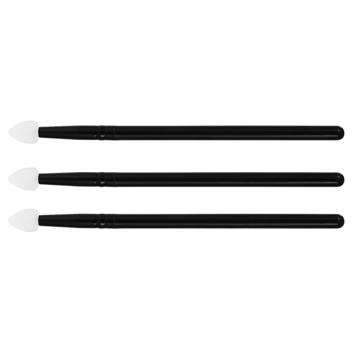 Baluue 3pcs Eye Shadow Brush Set Makeup Brushes for Eyeshadow Sponge Applicator Cosmetics Kit Present for Women