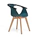 Produktbild MonthYue BarstüHle Holz Beine Barhocker Mit Rücken Massivholzbeinen Für Küchenhocker Pub Stühle Theke Bequeme Barhocker,Green