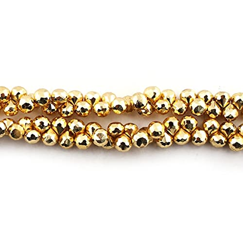 Fil pyrite dorée facettée oignon LKBEADS pour fabriquer un cadeau d'anniversaire