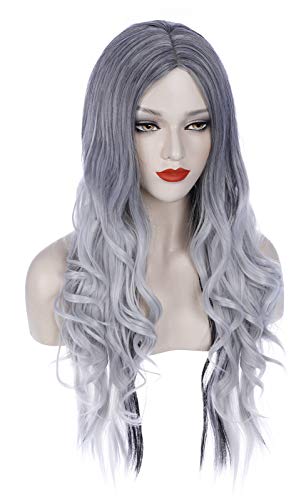 Bopocoko H0611N Silver Wigs For Witch Costume Grey Wigs thumb #1