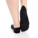 Great Soles Women's Ballet Sock , Black/Grey, One Size - comfortably fits women shoe sizes 6-10.