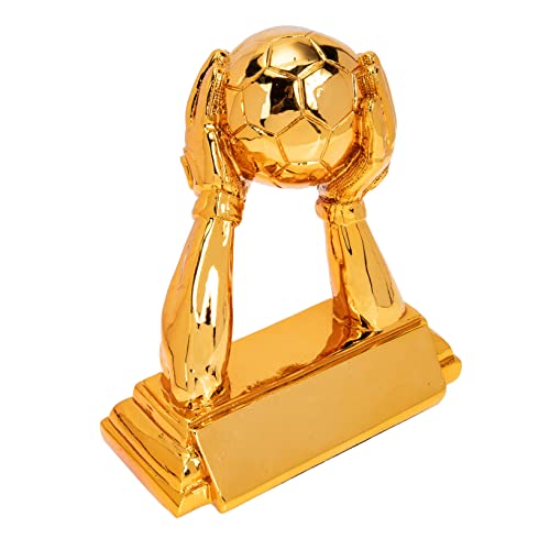 Happyyami Stylish Football Trophy Exquisite Trophy Adornment Football Kits Personalized Football Fake Football Replica Trophy Top Statue Soccer Medal Resin Trophy Decor