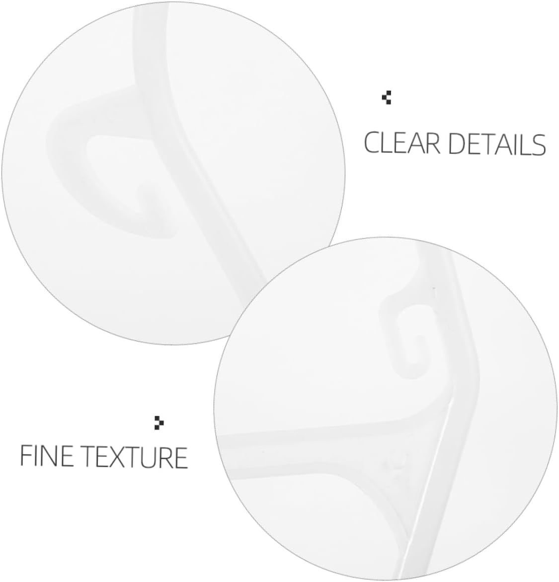 Cabilock 10Pcs Swimsuit Hangers Non Slip Plastic Clothing Display Hangers for Boys Sturdy and Swimwear Organizers for Clothes White