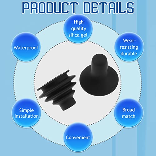8 Pieces Joystick Controller Knob And Gaiter Wheelchair Joystick Button Cap For Mobility Scooter Electric Drive Wheelchair Accessories, Black #TOP2