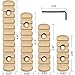 Pecawen 8 Pack Picatinny Rail Polymer Picatinny Rail Single Picatinny Rail, 5 5 7 7 9 9 11 11 Slots Tan