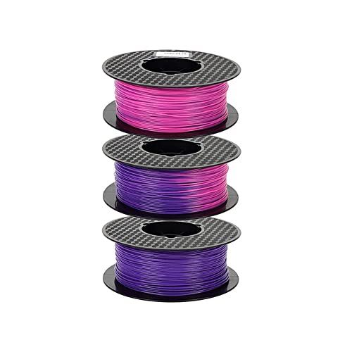 3D Printer Color Changing PLA Filament Color Change PLA Purple Blue to Pink 1.75mm PLA 1kg 2.2lbs Color Changing with Te