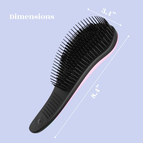 Brosse pour cheveux naturels et raides Glide Thru Biggie contre les nœuds