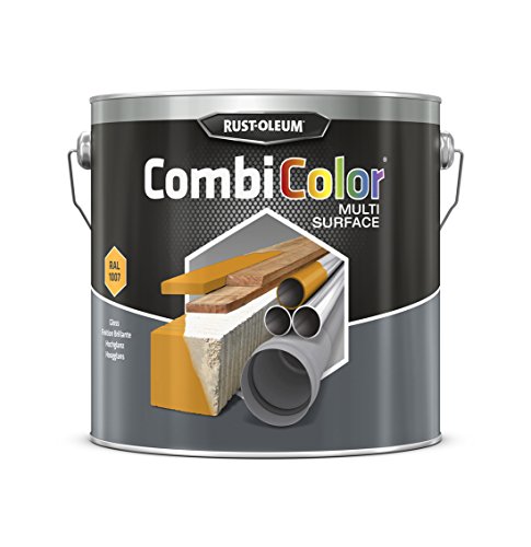 RUST-OLEUM 7348MS.2.5 Combicolor Multi-Surface, One Paint, Many Surfaces, Safety yellow-RAL 1007
