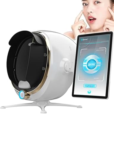Máquina analizadora de piel 3D profesional, analizador de humedad facial Equipo de belleza Detector de piel con pantalla LCD, for cuidado de la piel uso doméstico(21.5in)