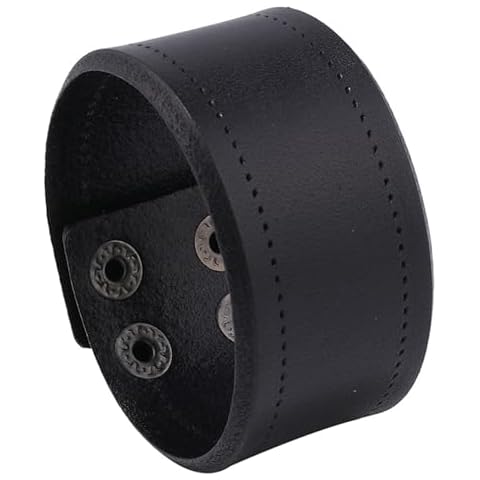 Balaijor Retro Wide Leather Bracelet Cover