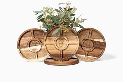 Image of Daydreamer Designs Cheese Board Set (9 inch x 3 /4 inch), Mini Charcuterie Boards - Acacia Wood, Cheese Boards Charcuterie Boards, - Charcuterie Board Gift Set- Mini Cheese Board, Small Cheese Board, 9in