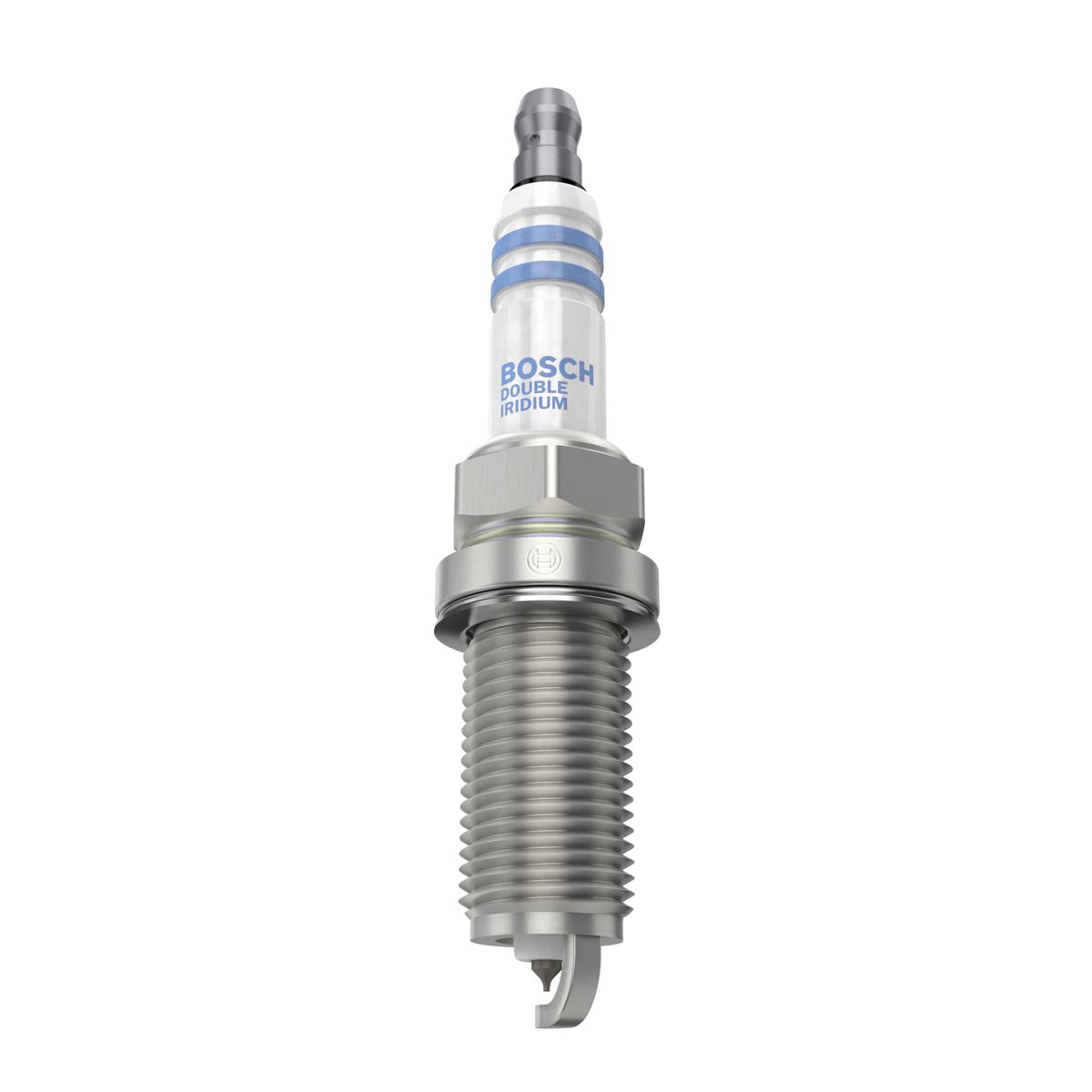 Bosch Doble Iridio 0242236593 - Bujía de Encendido para un Arranque Fiable y una Larga Vida Útil del Motor de Gasolina - con Diseño Resistente (Paquete de 4)
