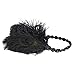 Produktbild Lazzboy Kopfschmuck Feder Flapper Stirnband Kopfschmuck Vintage(M,Schwarz)