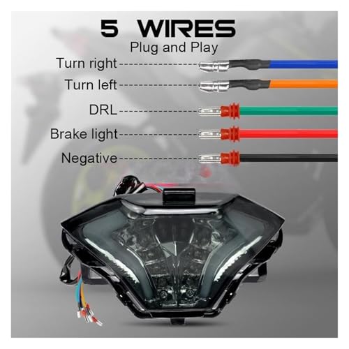 Luz Trasera LED con intermitente para Yamaha MT03 R3 7