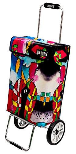 james® Einkaufstwagen Design Susy Deluxe, moderner Einkaufstrolley, bunter Lifestyle Trolly, Rollkoffer, 40kg Tragkraft… – Bild 3