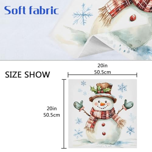 Servilletas de tela Navidad multicolor set x6 20x20 in miniatura 6