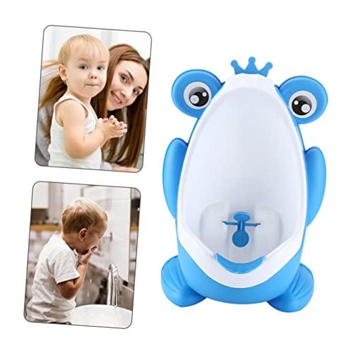 ERINGOGO 子供用小便器 幼児用トイレ 男の子用トイレトレーニング器具 壁掛け式 粘着フック取り付け 高さ調節可能 漫画風デザイン バスルーム収納省スペース