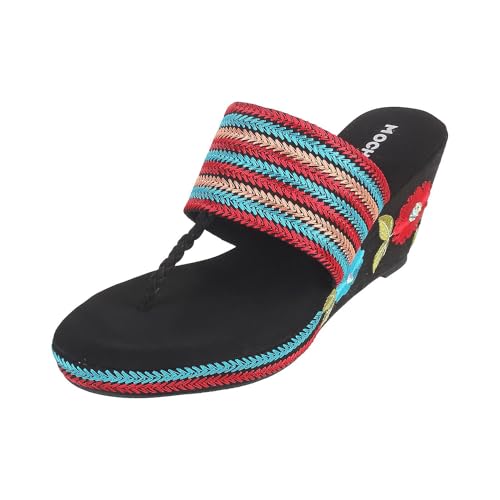 Image of Mochi Women Ethnic Wedge Heel Sandal