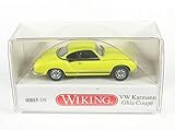 Maßstab: 1:87 Wiking 080509 Karmann GHIA Coupé Gelb-Schwarzer Renner - Miniaturmodell 1:87