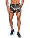 G Gradual Men's Running Shorts 3 Inch Quick Dry Gym Athletic Jogging Shorts with Zipper Pockets (Green Camo, Large)