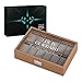 Maverton Boîte à Montres personnalisée - Coffret de rangement pour 12 montres - Étui en Bois pour 12 Montres avec gravure - Cadeau d’anniversaire pour chaque homme - Joie
