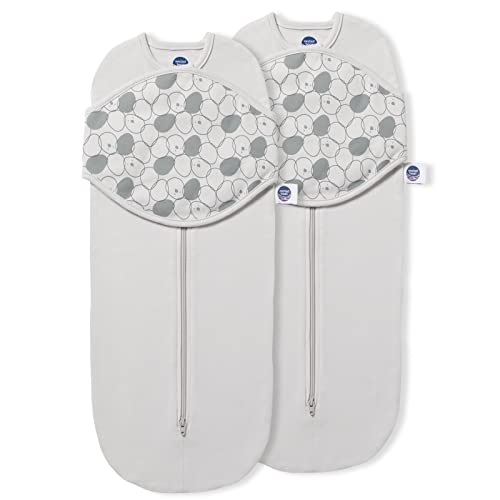 Image of Nested Bean Zen Neo | Infant Swaddle Pod | Baby 7-11 lbs | 0-3 M | TOG 1.0 | Bamboo Cotton Blend | Reduces Moro Startle Reflex | 2-Way Zipper for Easy Diaper Changes | 2-Pack