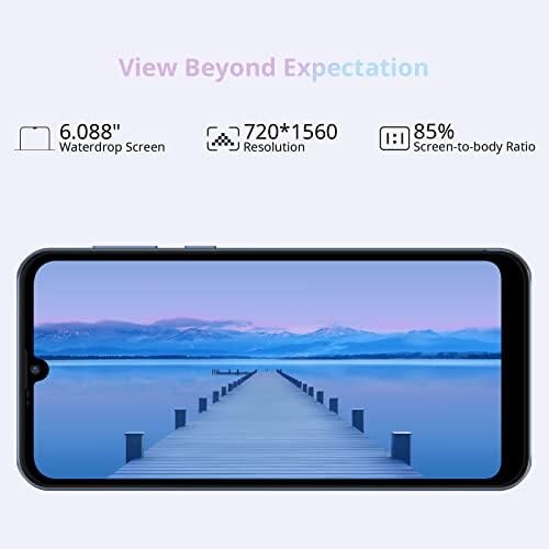 OSCAL 4G Mobile Phone, C20Pro Smartphones Unlocked, Dual SIM Free Android 11 Go Phones with 6.088" HD+ Waterdrop Full-Screen, Octa-core 2GB+32GB/128GB Extension, 8MP+2MP, 3380mAh, AI Face Unlock-Blue