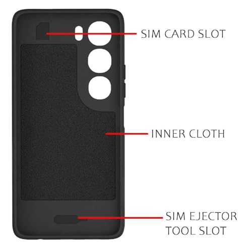 Image of Shockproof Case for Vivo Y29 5G / Y19s 4G | Full Camera Protection | TPU Flexible Back Cover for Vivo Y29 5G / Y19s 4G (Matte Black)