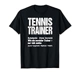 Tennistrainer Shirt Lustiges Tennis Trainer Geschenk T-Shirt T-Shirt