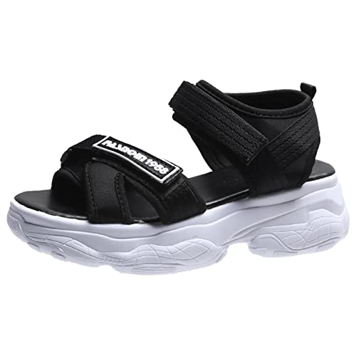 Sandales compensées pieds larges pour femme à bride cheville et fermeture scratch
